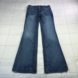 Ariat Jeans Women 26 Regular Blue Ella Trouser Denim Bluebell Western Horse Boho